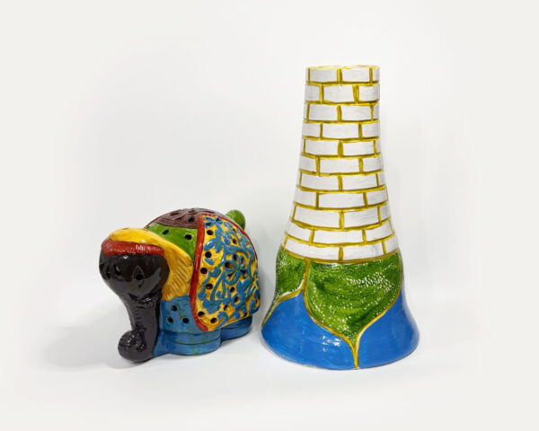 Clay Showpiece and Vase Combo Package