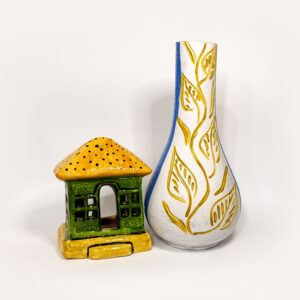 Combo Clay Package with House and Vase Showpiece