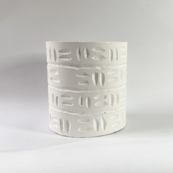 Handmade Gypsum Pot for Office Desk as Planter