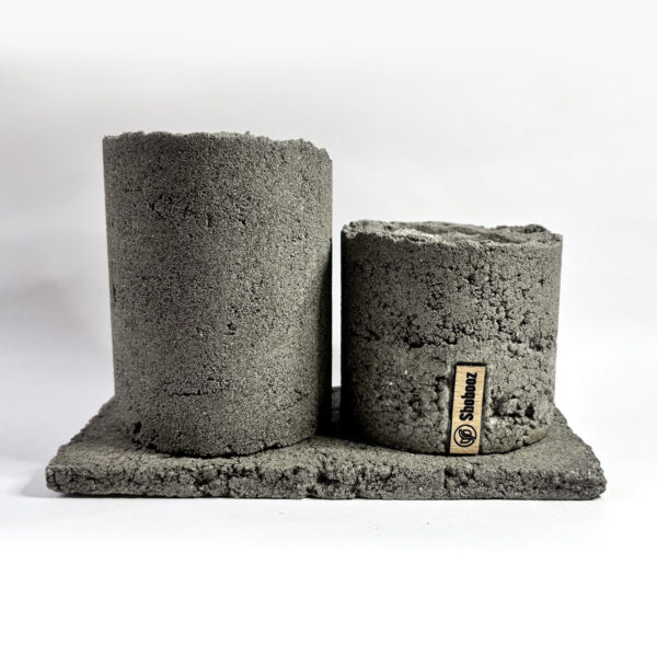 Handmade Cement two Pots Combo Friends