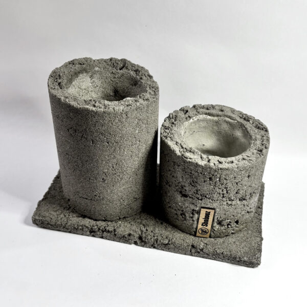 Handmade Cement two Pots Combo Friends - Image 2