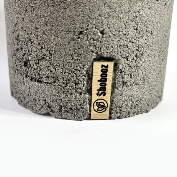 Handmade Single Cement Pot for office desk - Image 3