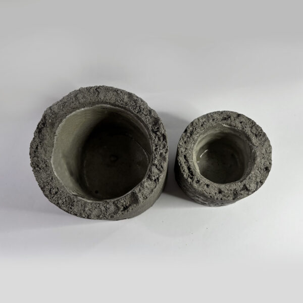 Handmade Cement Pots Combo Desk Friend - Image 3