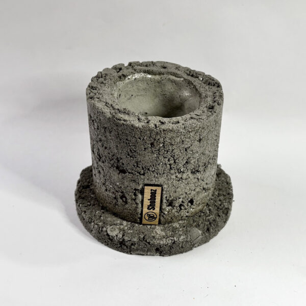 Unique Handmade Cement Pot - Image 2
